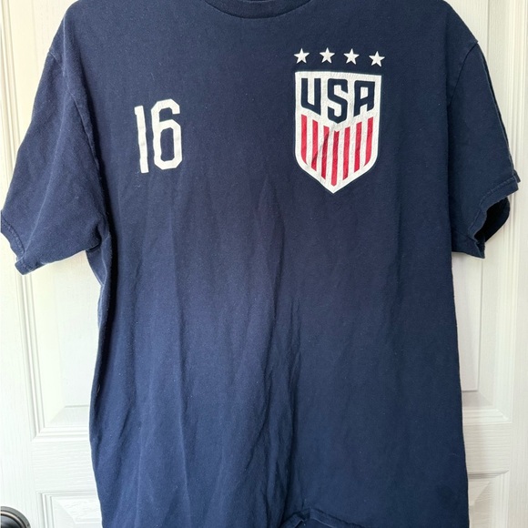 Blue USA Women’s Soccer Jersey and Number 16 - Picture 3 of 5